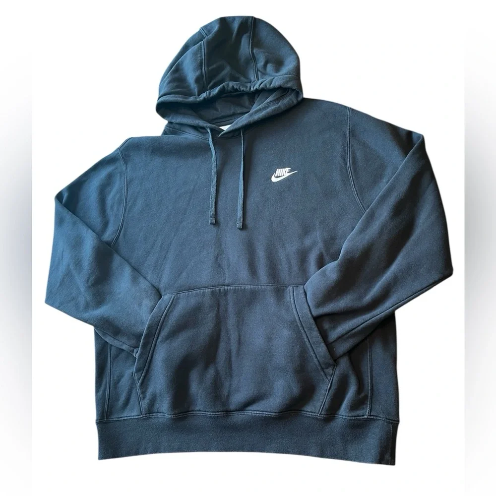 Nike Sportswear Club Fleece Hoodie Black Size L - Picture 4 of 15